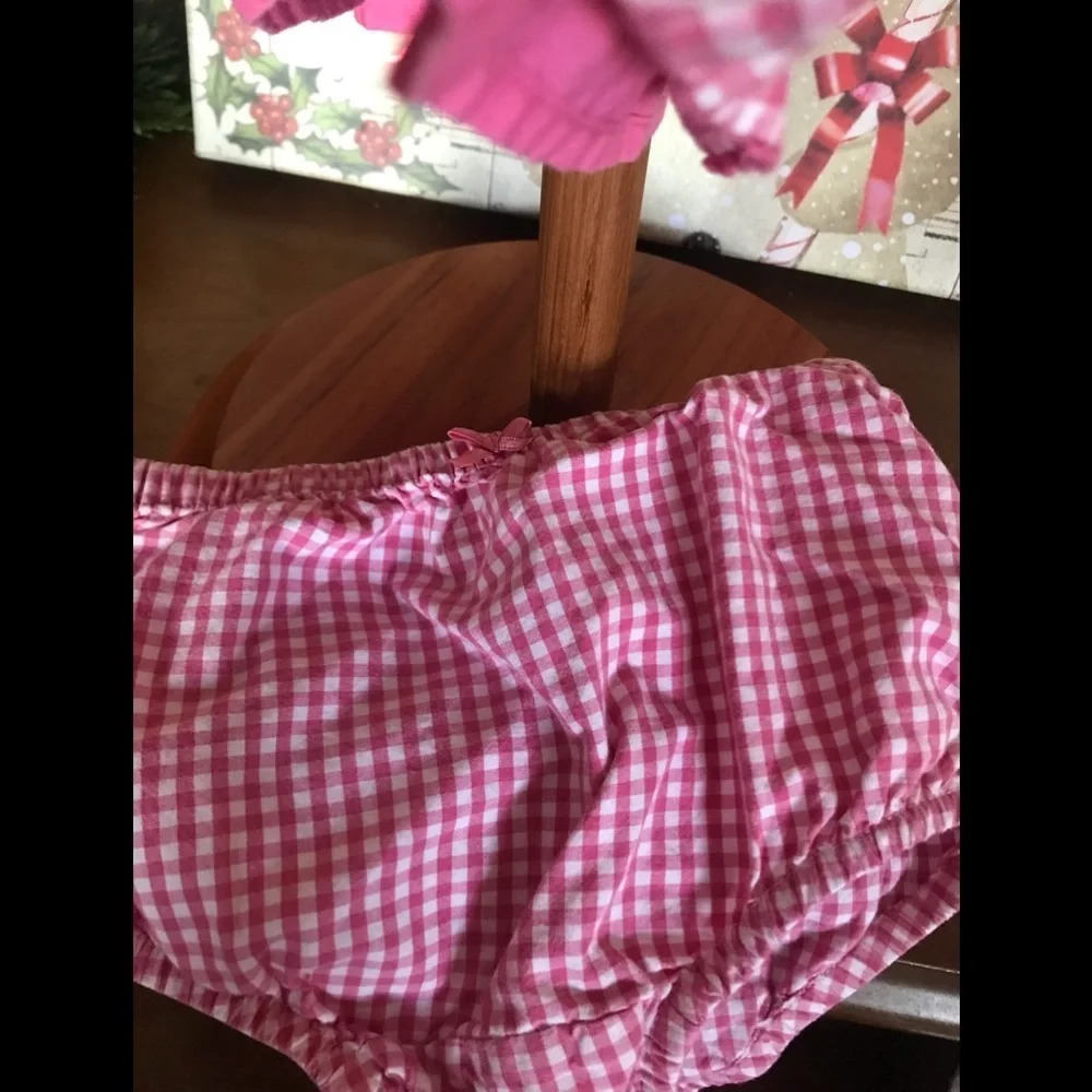 Baby Gap Pink Gingham 2-piece Sleeveless Dress
